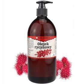    UNRAFFINIERTES KALTGEPRESSTES NATÜRLICHES Rizinusöl + 1L-SPENDER