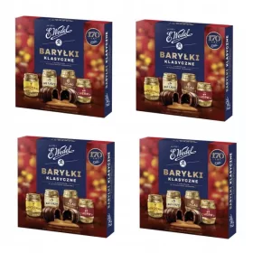  Weihnachtliche Geschenkidee: WEDEL Baryłki Klassische Pralinen mit Alkoholfüllung, 4x200g