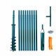 Handgeführtes Erdbohrgerät für Brunnen 120/10 + Bohrer, polnisches Produkt