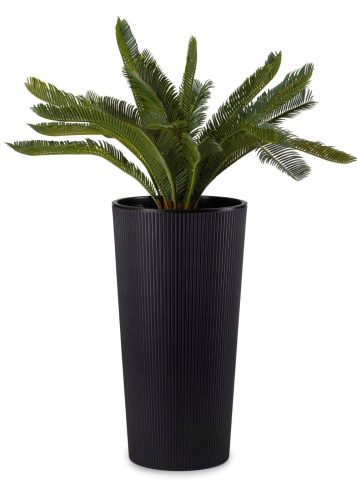  HowHomely Blumentopf 57 cm x 29,5 x 57 cm Durchmesser 30 cm Kunststoff schwarz