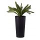  HowHomely Blumentopf 57 cm x 29,5 x 57 cm Durchmesser 30 cm Kunststoff schwarz