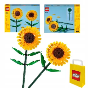   LEGO ICONS 40524 Sonnenblumen + VP Papiertüte LEGO 6315792 Mittel