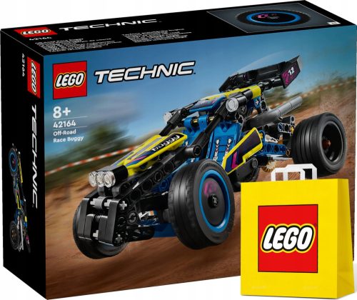  LEGO Technic Offroad-Rennbuggy 42164 + LEGO VP Papiertüte, mittelgroß, 41 cm x 34 cm x 11 cm, GESCHENKTASCHE