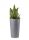  Blumentopf 46,6 x 25,5 cm, grauer Kunststoff