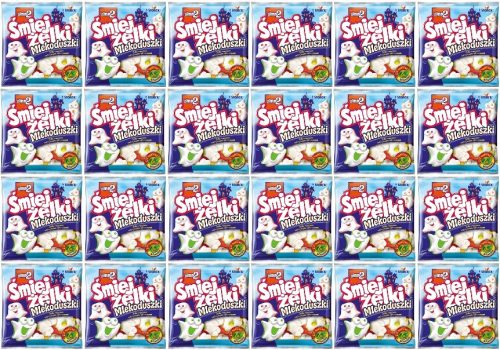 24x 90g NIMM2 Mlekoduszki Geisterfiguren aus Milch - Süße, Vitaminreiche Nascherei