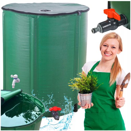  Regenwassertank 200 l 70 x 60 cm grün