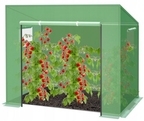Folientunnel, Kunststoffplatten Folientunnel 3,4 m² 200 x 80 cm grün