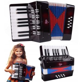  Akkordeon für Kinder, 8 V-Ton-Zenek-Bässe, schwarz