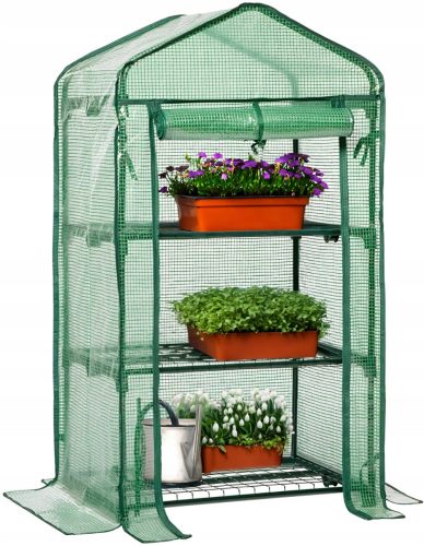 Folientunnel, Kunststoffplatten GardenLine Gewächshaus 0,69 x 0,49 m x 126 cm