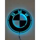 Bilder an der Wand BMW Logo LED Holzbild NACHTLAMPE