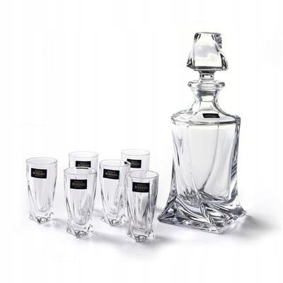 Krüge, Karaffen und Milchkännchen Bohemia Quadro Crystalite Set 0,5 l