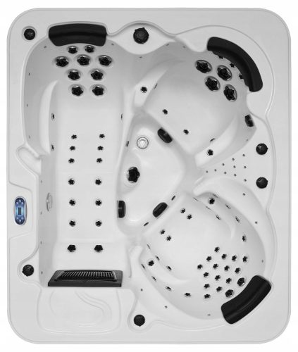 Whirlpool, Garten-Whirlpool Starres rechteckiges Hydromassagebecken MAZUR 1200 l