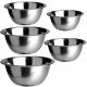 Küchenschüsseln Metallschüsseln, 5er-Set Krisberg-Edelstahlschüsseln 16/18/24/26/30