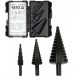 YATO SET HSS4241 KONISCHE STUFENBOHRER FÜR METALL, 3 STÜCK. 4-38mm
