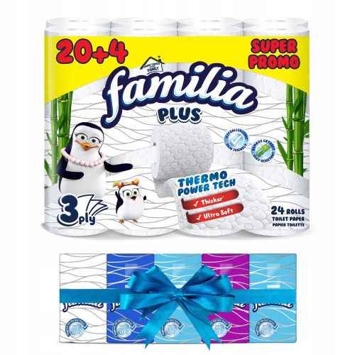 Klopapier Familia unparfümiertes Toilettenpapier 24 Stk.