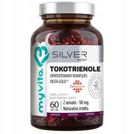 MyVita DeltaGold® Tokotrienole aus Annato 50mg - Natürliche Vitamin E Kapseln zur Cholesterinkontrolle