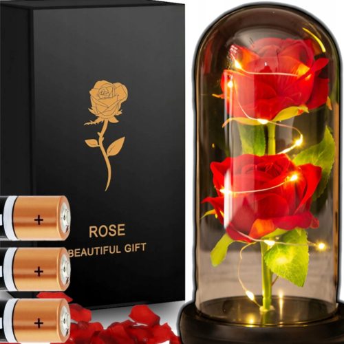 ETERNAL ROSE Valentinstag-GESCHENKBOX LED-BLUME FÜR MÄDCHEN + BATTERIEN