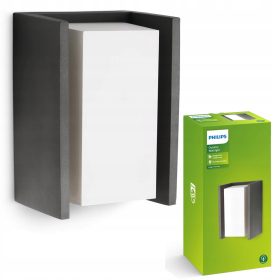  PHILIPS Bridge Gartenwandleuchte Anthrazit E27