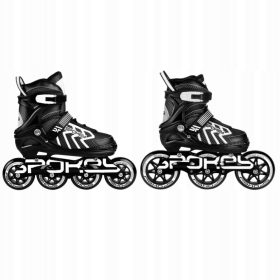    Spokey Khan Freizeit-Rollschuhe, schwarz und weiß, Größen 35-38