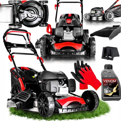  Venom Benzin-Rasenmäher mit 202 cm³ Fassungsvermögen Korb 62 l, Schnittbreite 56 cm + 2 weitere Produkte