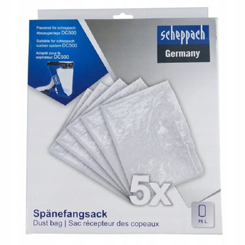  Scheppach DC500 Extraktionsbeutel 5 Stk.