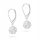  SILBERNE OHRRINGE pr. 925 Swarovski-Kristalle