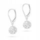  SILBERNE OHRRINGE pr. 925 Swarovski-Kristalle