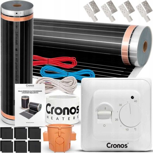 CRONOS INFRAROT-HEIZFOLIEN-IR-MATTE MIT THERMOSTAT 140 W/m2 3 m2