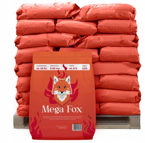 Mega Fox verpackte Holzkohle
