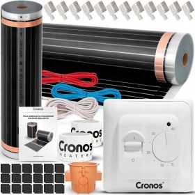   CRONOS INFRAROT-HEIZFOLIEN-IR-MATTE MIT THERMOSTAT 140 W/m2 22 m2