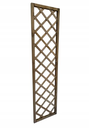 5× Gartengitter aus Holz 45x180 cm Gerader Gitterzaun