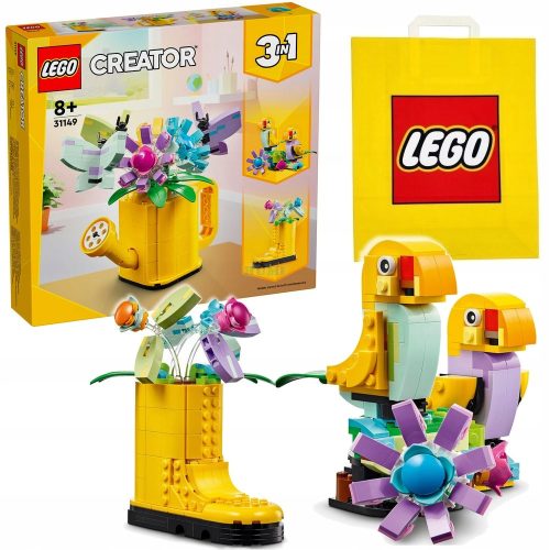 LEGO Creator 31149 Blumen in einer Gießkanne + LEGO Papiertüte