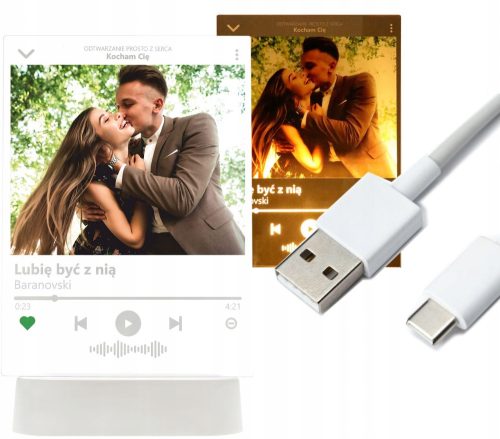 Coole, lustige Gadgets VALENTINSTAG GESCHENK BELEUCHTETER Rahmen Foto Spotify LED-HINTERGRUNDBELEUCHTUNG