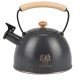  Traditioneller Stahlkessel Karl Hausmann 2,5 l, Braun- und Beigetöne, Grau- und Silbertöne