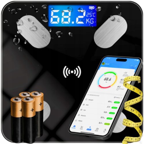 Personenwaagen (intelligent, analytisch und mechanisch) Slim Beauty Personenwaage SMART SLIM ANDROID UND IOS