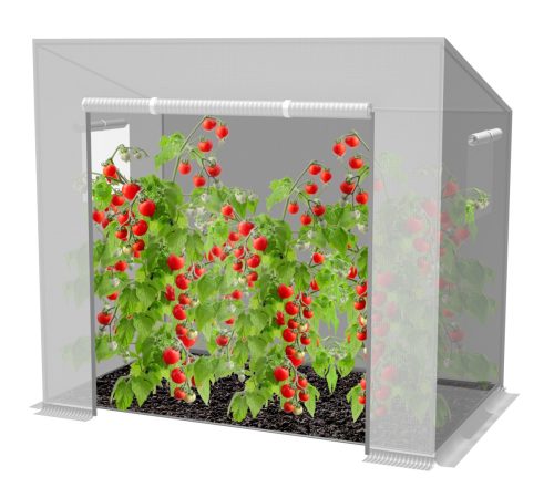 Folientunnel, Kunststoffplatten Folientunnel 3,4 m² 200 x 80 cm weiß