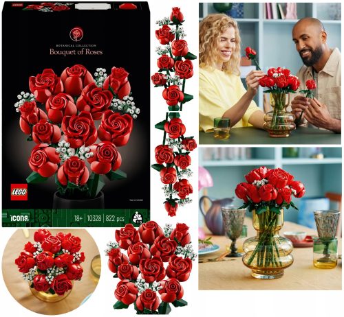  LEGO ICONS 11122 LEGO Rosenstrauß zum Valentinstag, Geburtstag