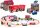  HOLZBAHN, BATTERIEBETRIEBENE ELEKTRISCHE EISENBAHN AUS HOLZ, Waggons, Gleise, 88-tlg.