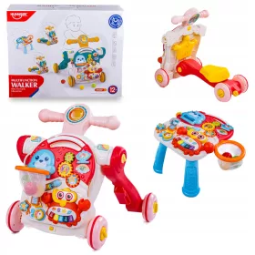    Pädagogischer Baby Walker 4in1 Multifunktionaler Kinderwagen Tischroller