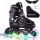  Wheelive verstellbare Inline-Skates, Schwarz und Pink, 43-46