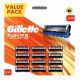  Original Patronen für Gillette Fusion 5 Sport Rasierer, 12 Stück, Großpackung