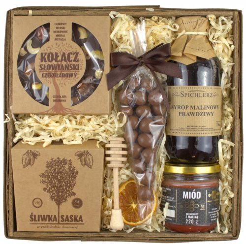  GROSSER Geschenkkorb GESCHENK - Pflaume, Kuchen, Sirup, Honig, Nüsse