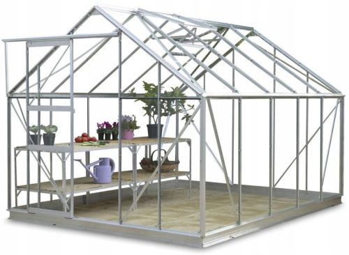Folientunnel, Kunststoffplatten HDM-Gewächshaus 4,9 x 2,8 m x 205 cm