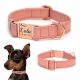  Hundehalsband aus Leder mit eingraviertem Namen – 7 Farben, Größe XS 20–28 cm