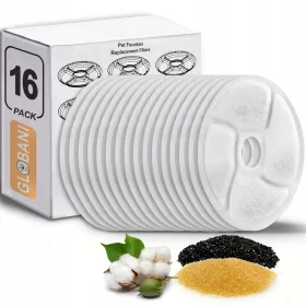    16-teiliges ERSATZFILTER für Katzenwasserspender und Brunnen-SET