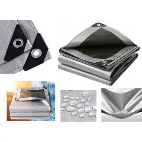   Robuste Abdeckplane 8x10 Meter, 260g, UV-Schutz und wetterbeständig