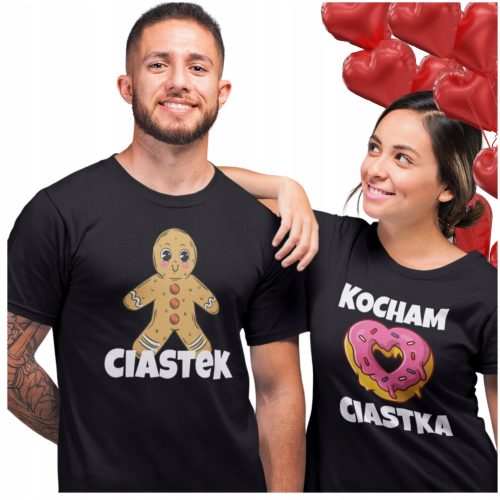 Coole, lustige Gadgets VALENTINSTAG GESCHENK 2 T-SHIRTS FÜR SIE UND IHN COOKIES I LOVE COOKIES