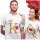 Coole, lustige Gadgets VALENTINSTAG-GESCHENK-T-Shirt für Paare, Sie und Ihn, Q & K-Set mit 2 Stück