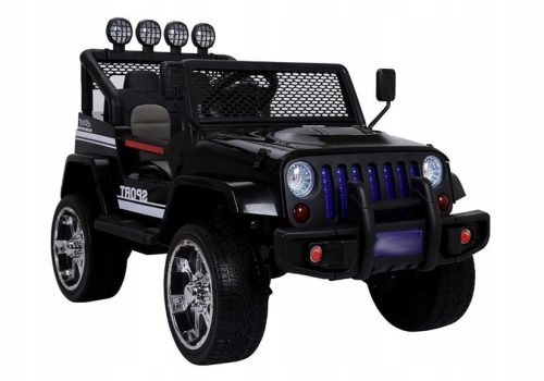 BATTERIEWAGEN GROSSER JEEP FÜR KINDER 4x4 180 Watt Leder Weiche Räder