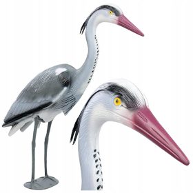   Gartenfigur für den Gartenvogel, dekorativer Reiher, stehend